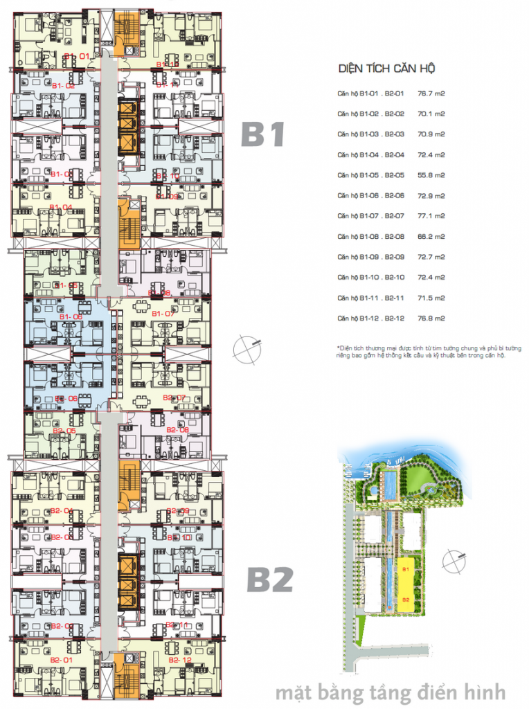 Mặt bằng Block B